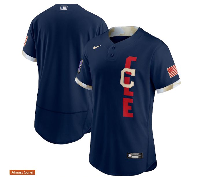 Cheap Men Cleveland Indians Blue 2021 All Star Elite Nike MLB Jersey